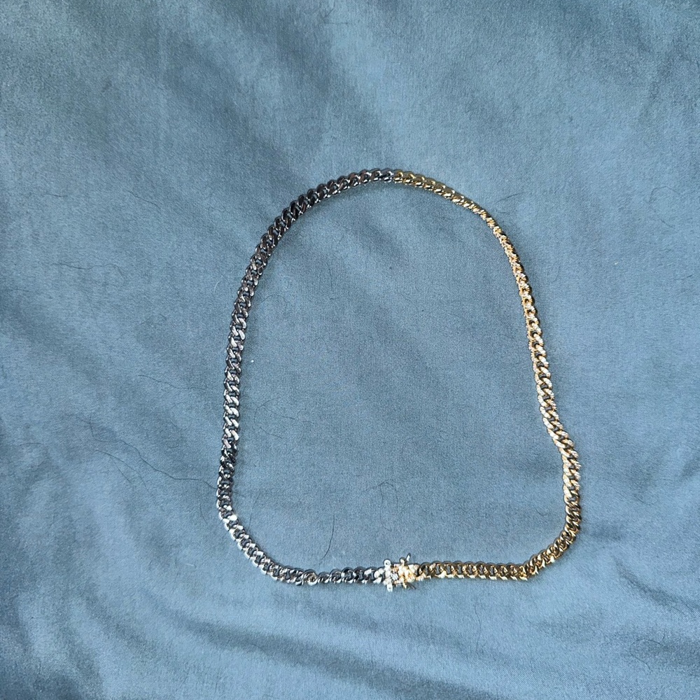 Celine Two-Tone Silver and Gold Necklace